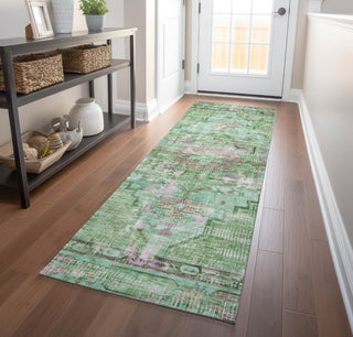 Piper Looms Chantille Global ACN1730 Aloe Machine Washable Area Rug Runner Lifestyle Image Feature