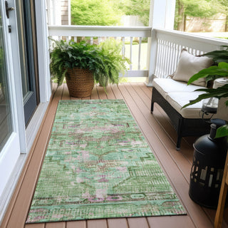 Piper Looms Chantille Global ACN1730 Aloe Machine Washable Area Rug Runner Outdoor Lifestyle Image Feature
