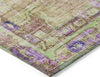 Piper Looms Chantille Global ACN1730 Lime Machine Washable Area Rug Corner Image