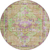 Piper Looms Chantille Global ACN1730 Lime Machine Washable Area Rug Round Main Image