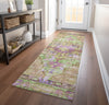 Piper Looms Chantille Global ACN1730 Lime Machine Washable Area Rug Runner Lifestyle Image Feature