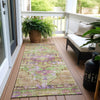 Piper Looms Chantille Global ACN1730 Lime Machine Washable Area Rug Runner Outdoor Lifestyle Image Feature