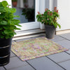 Piper Looms Chantille Global ACN1730 Lime Machine Washable Area Rug Scatter Outdoor Lifestyle Image Feature