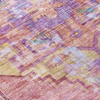 Piper Looms Chantille Global ACN1730 Pink Machine Washable Area Rug Swatch Image