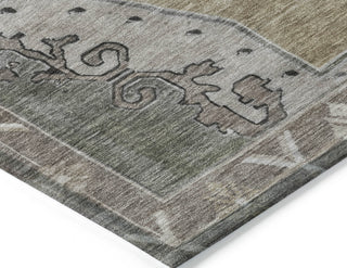 Piper Looms Chantille Global ACN1731 Beige Machine Washable Area Rug Corner Image