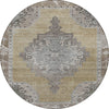 Piper Looms Chantille Global ACN1731 Beige Machine Washable Area Rug Round Main Image