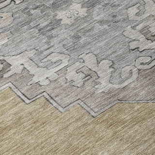 Piper Looms Chantille Global ACN1731 Beige Machine Washable Area Rug Swatch Image