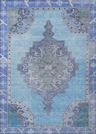 Piper Looms Chantille Global ACN1731 Blue Machine Washable Area Rug main image