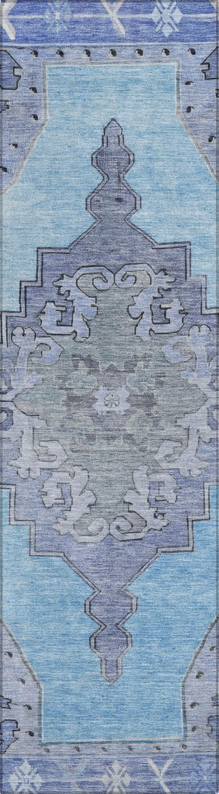 Piper Looms Chantille Global ACN1731 Blue Machine Washable Area Rug Runner Main Image