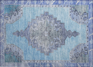 Piper Looms Chantille Global ACN1731 Blue Machine Washable Area Rug Scatter Main Image