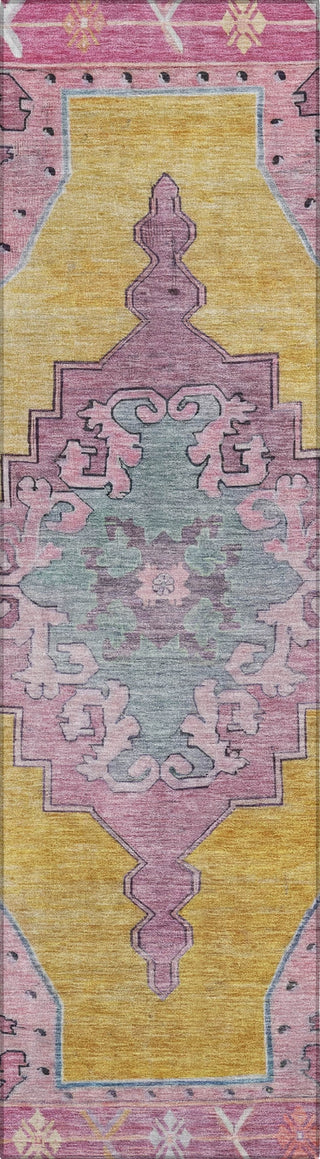 Piper Looms Chantille Global ACN1731 Gold Machine Washable Area Rug Runner Main Image