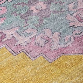 Piper Looms Chantille Global ACN1731 Gold Machine Washable Area Rug Swatch Image