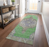 Piper Looms Chantille Global ACN1731 Lime Machine Washable Area Rug Runner Lifestyle Image Feature