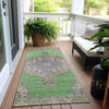 Piper Looms Chantille Global ACN1731 Lime Machine Washable Area Rug Runner Outdoor Lifestyle Image Feature