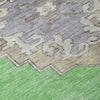Piper Looms Chantille Global ACN1731 Lime Machine Washable Area Rug Swatch Image