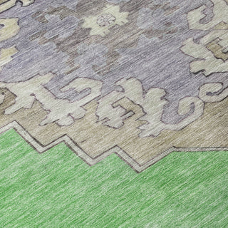 Piper Looms Chantille Global ACN1731 Lime Machine Washable Area Rug Swatch Image