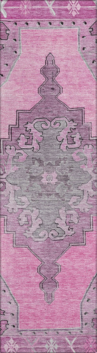 Piper Looms Chantille Global ACN1731 Pink Machine Washable Area Rug Runner Main Image