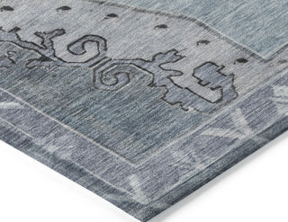 Piper Looms Chantille Global ACN1731 Sky Machine Washable Area Rug Corner Image