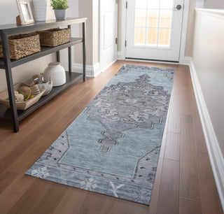 Piper Looms Chantille Global ACN1731 Sky Machine Washable Area Rug Runner Lifestyle Image Feature
