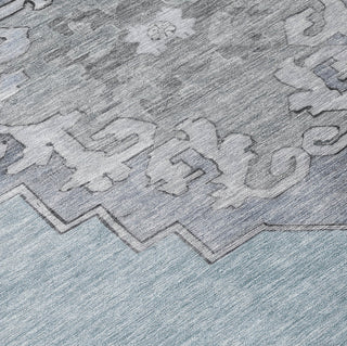 Piper Looms Chantille Global ACN1731 Sky Machine Washable Area Rug Swatch Image