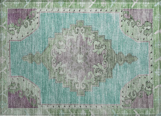 Piper Looms Chantille Global ACN1731 Teal Machine Washable Area Rug Scatter Main Image