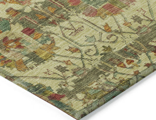 Piper Looms Chantille Global ACN1732 Gold Machine Washable Area Rug Corner Image