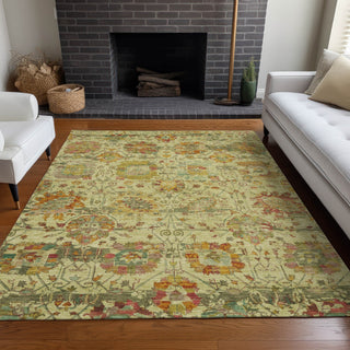 Piper Looms Chantille Global ACN1732 Gold Machine Washable Area Rug Lifestyle Image Feature