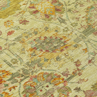 Piper Looms Chantille Global ACN1732 Gold Machine Washable Area Rug Swatch Image