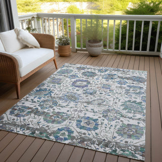 Piper Looms Chantille Global ACN1732 Ivory Machine Washable Area Rug Outdoor Lifestyle Image Feature