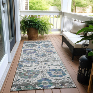 Piper Looms Chantille Global ACN1732 Ivory Machine Washable Area Rug Runner Outdoor Lifestyle Image Feature
