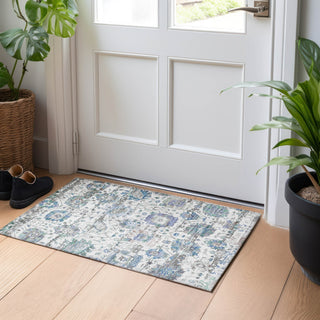 Piper Looms Chantille Global ACN1732 Ivory Machine Washable Area Rug Scatter Lifestyle Image Feature