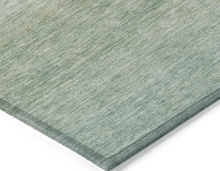 Piper Looms Chantille Stripe ACN1733 Aqua Machine Washable Area Rug Corner Image
