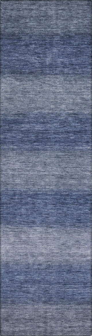 Piper Looms Chantille Stripe ACN1733 Blue Machine Washable Area Rug Runner Main Image