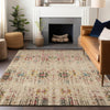 Piper Looms Chantille Border ACN1734 Beige Machine Washable Area Rug Lifestyle Image Feature