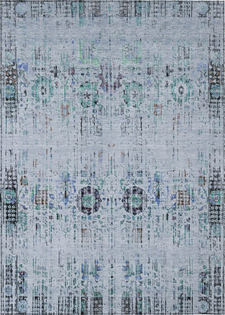 Piper Looms Chantille Border ACN1734 Blue Machine Washable Area Rug main image