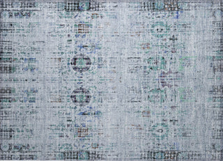 Piper Looms Chantille Border ACN1734 Blue Machine Washable Area Rug Scatter Main Image