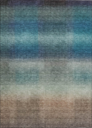 Piper Looms Chantille Squares ACN1735 Blue Machine Washable Area Rug main image