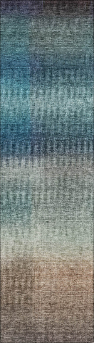Piper Looms Chantille Squares ACN1735 Blue Machine Washable Area Rug Runner Main Image