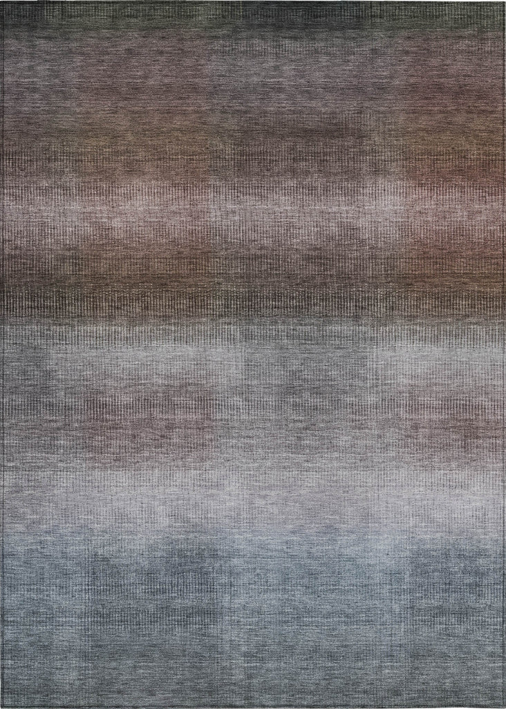 Piper Looms Chantille Squares ACN1735 Brown Machine Washable Area Rug main image