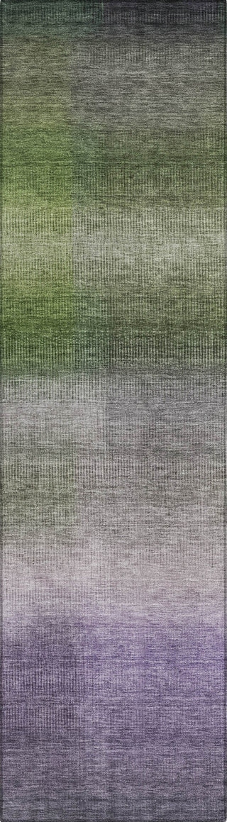Piper Looms Chantille Squares ACN1735 Olive Machine Washable Area Rug Runner Main Image