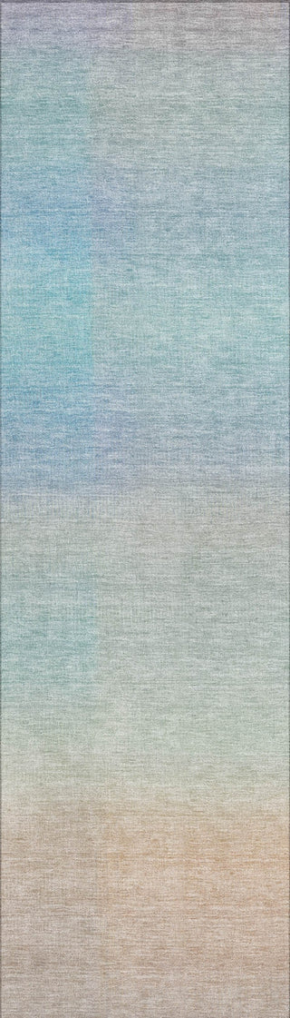 Piper Looms Chantille Squares ACN1735 Sky Machine Washable Area Rug Runner Main Image
