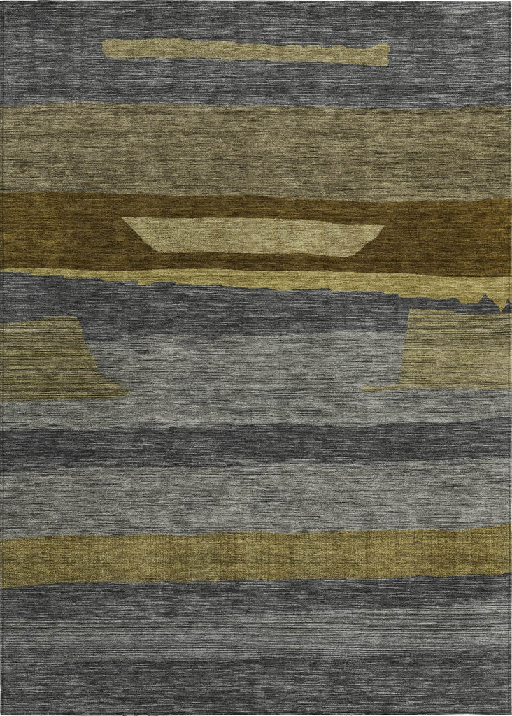 Piper Looms Chantille Stripe ACN1736 Gray Machine Washable Area Rug main image