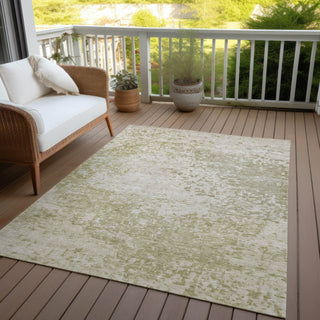 Piper Looms Chantille Modern ACN1737 Beige Machine Washable Area Rug Outdoor Lifestyle Image Feature