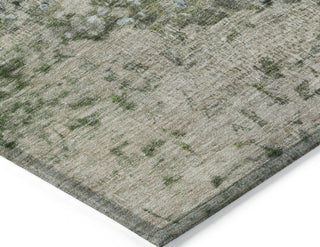 Piper Looms Chantille Modern ACN1737 Blue Machine Washable Area Rug Corner Image