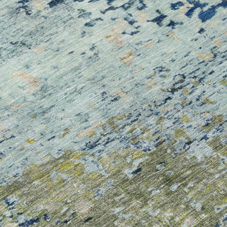 Piper Looms Chantille Modern ACN1737 Blue Machine Washable Area Rug Swatch Image