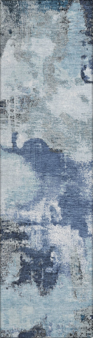 Piper Looms Chantille Modern ACN1738 Blue Machine Washable Area Rug Runner Main Image