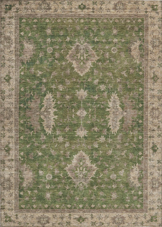 Piper Looms Chantille Border ACN1739 Aloe Machine Washable Area Rug main image
