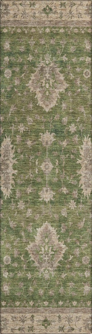 Piper Looms Chantille Border ACN1739 Aloe Machine Washable Area Rug Runner Main Image
