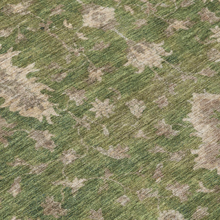 Piper Looms Chantille Border ACN1739 Aloe Machine Washable Area Rug Swatch Image
