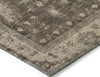 Piper Looms Chantille Border ACN1739 Brown Machine Washable Area Rug Corner Image